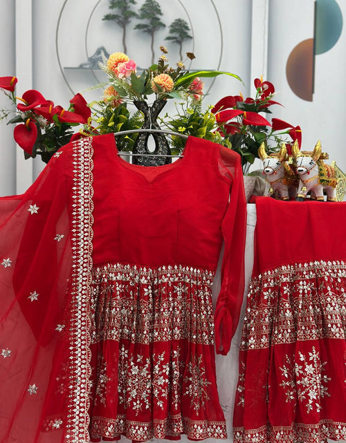 Load image into Gallery viewer, Designer Wedding Party wear Top  Sharara with Dupatta mahezon
