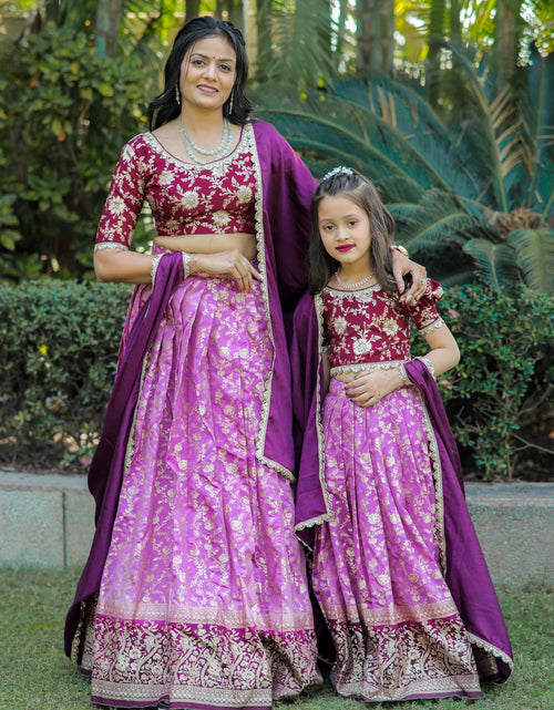 Load image into Gallery viewer, Designer Traditional Mother Daughter Same Matching Lehenga Blouse mahezon
