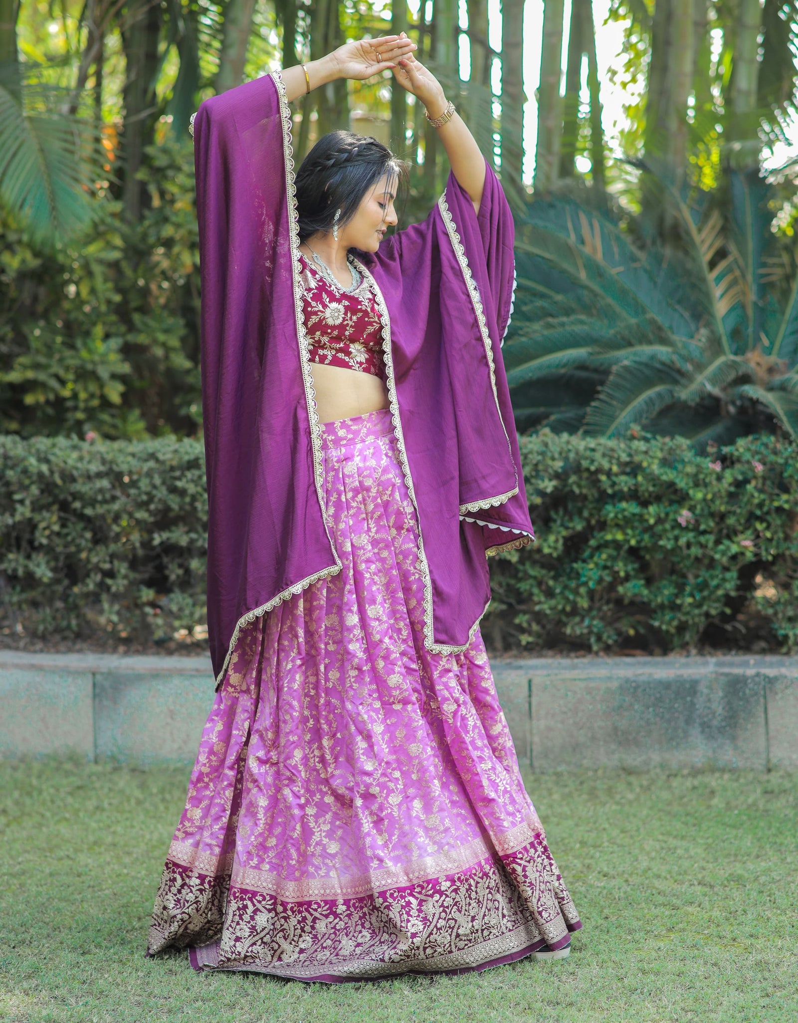 Designer Traditional Mother Daughter Same Matching Lehenga Blouse mahezon