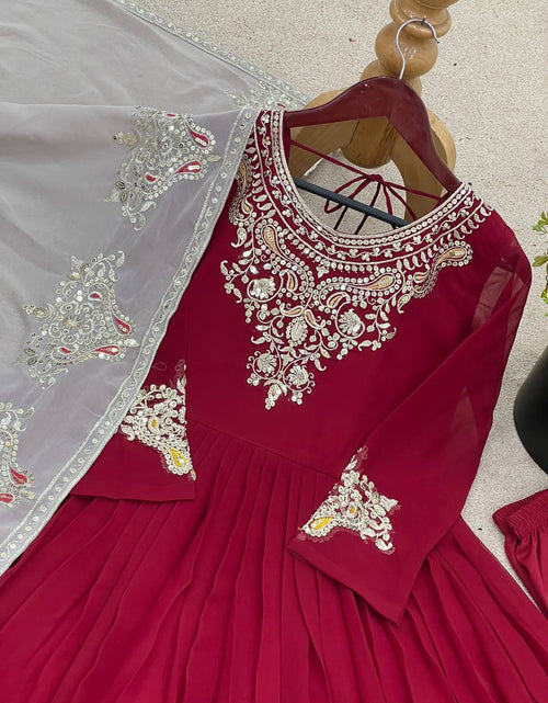 Load image into Gallery viewer, Designer Wedding Party Women’s Gown Dupatta Set mahezon
