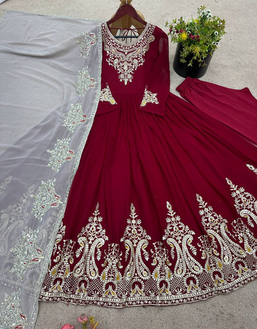 Load image into Gallery viewer, Designer Wedding Party Women’s Gown Dupatta Set mahezon
