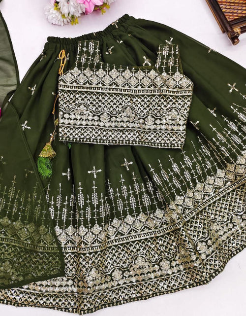 Load image into Gallery viewer, Festive Kids Girl Lehenga Choli Dupatta Set mahezon
