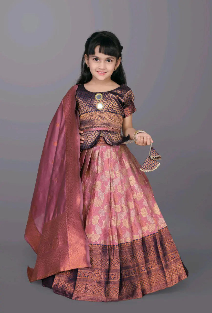 Ethnic Kids Girl Lehenga Choli Dupatta mahezon