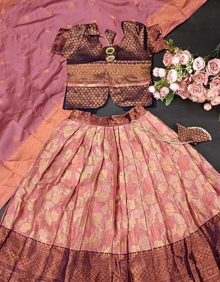 Ethnic Kids Girl Lehenga Choli Dupatta mahezon