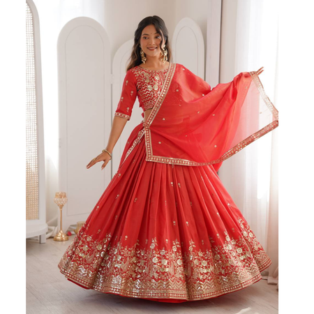Ethnic Designer Wedding Women Lehenga Choli Dupatta mahezon