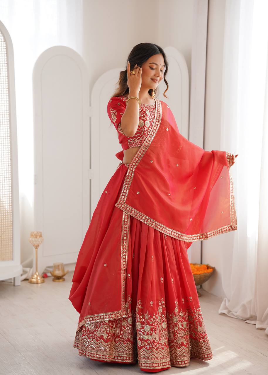 Ethnic Designer Wedding Women Lehenga Choli Dupatta mahezon