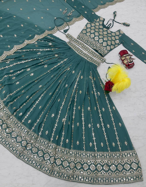 Load image into Gallery viewer, Festive Designer Ethnic Embroidery Sequence Women Lehenga Choli Dupatta mahezon
