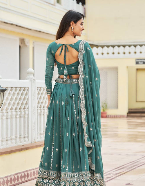 Load image into Gallery viewer, Festive Designer Ethnic Embroidery Sequence Women Lehenga Choli Dupatta mahezon
