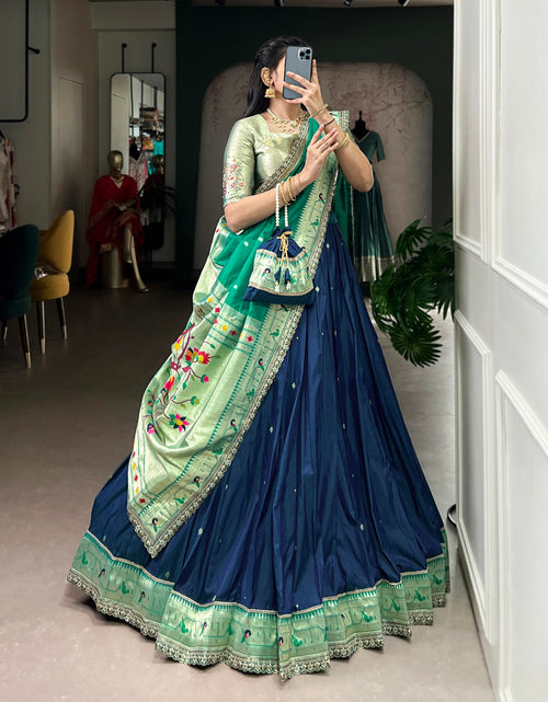 Load image into Gallery viewer, Paithani Women’s Lehenga Blouse Dupatta mahezon
