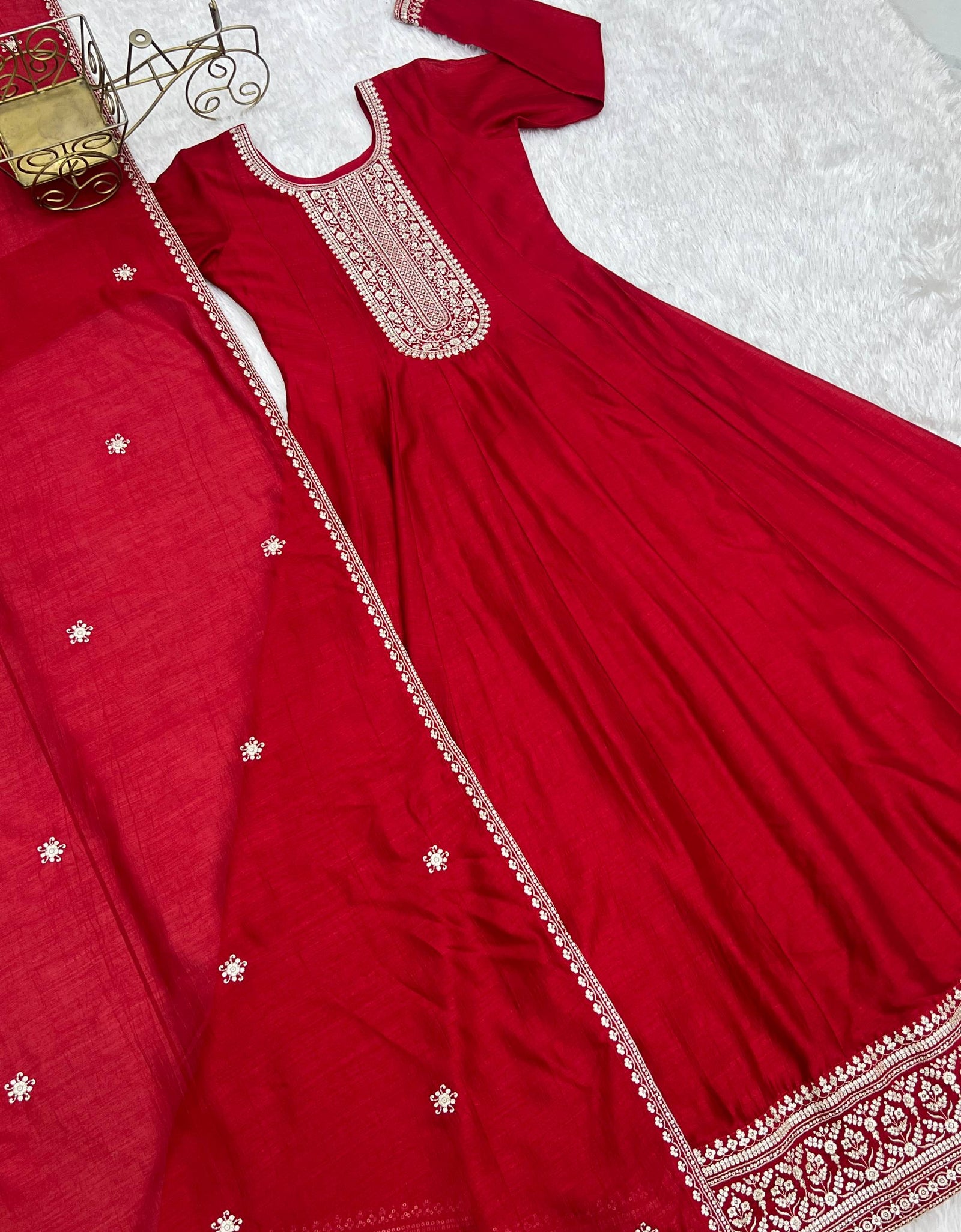 Party  Wear Designer Anarkali Women Gown with Dupatta Suit mahezon