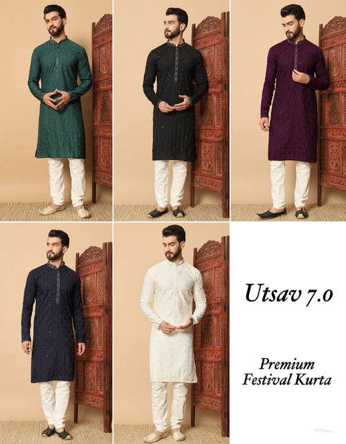 Load image into Gallery viewer, Ethnic Traditional Indian Men’s Kurta Pajama mahezon
