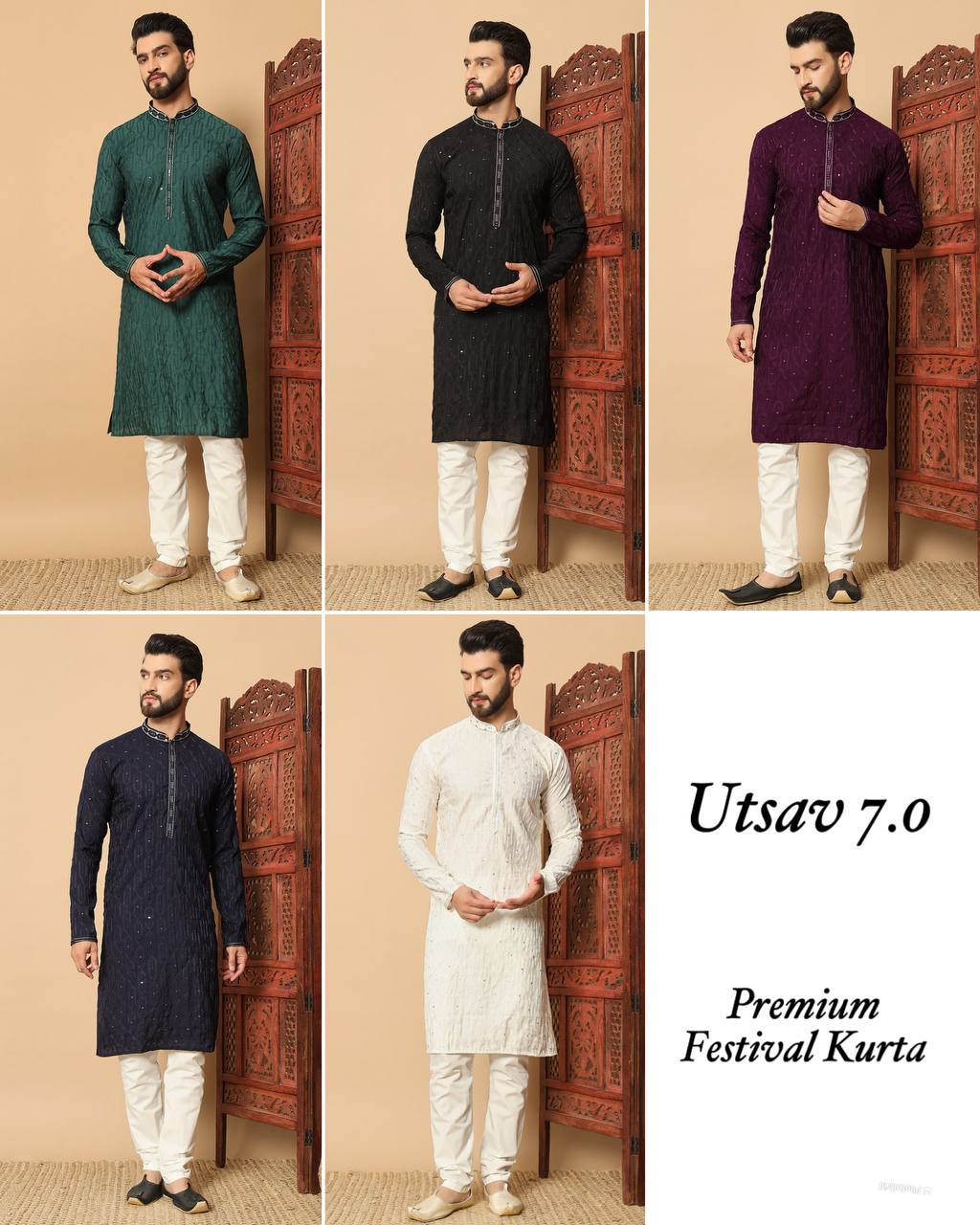 Ethnic Traditional Indian Men’s Kurta Pajama mahezon