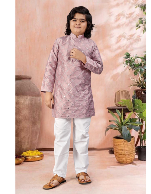Load image into Gallery viewer, Ethnic Traditional Indian Kids Boy Kurta Pajama Set mahezon
