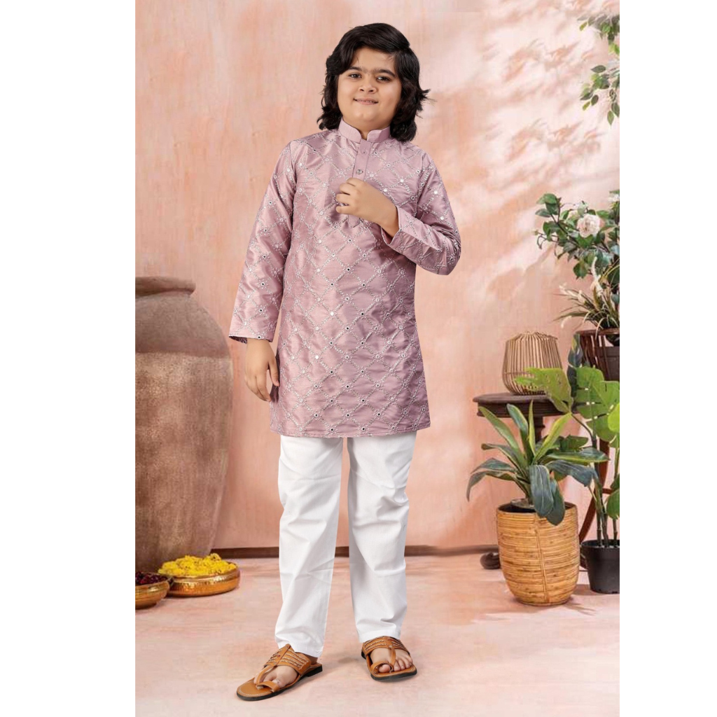 Ethnic Traditional Indian Kids Boy Kurta Pajama Set mahezon