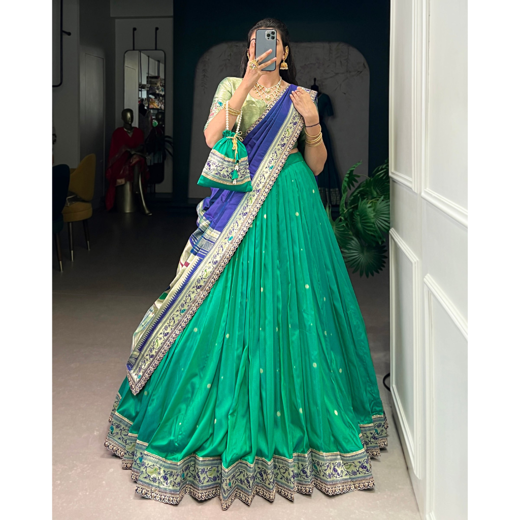 Paithani Women’s Lehenga Blouse Dupatta mahezon