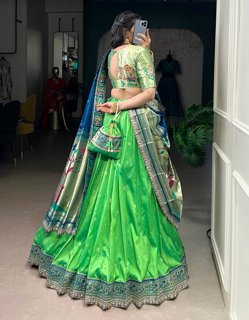 Load image into Gallery viewer, Paithani Women’s Lehenga Blouse Dupatta mahezon
