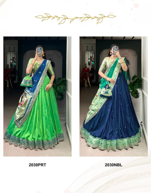 Load image into Gallery viewer, Paithani Women’s Lehenga Blouse Dupatta mahezon
