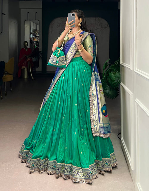 Load image into Gallery viewer, Paithani Women’s Lehenga Blouse Dupatta mahezon
