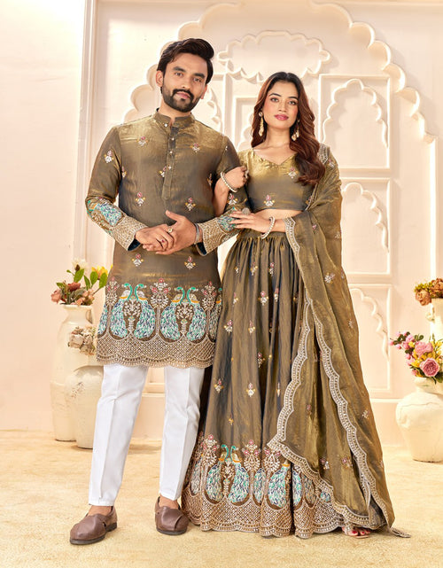 Load image into Gallery viewer, Ethnic Traditional Premium Wedding Couple Wear Same Matching Outfits Set Mahezon
