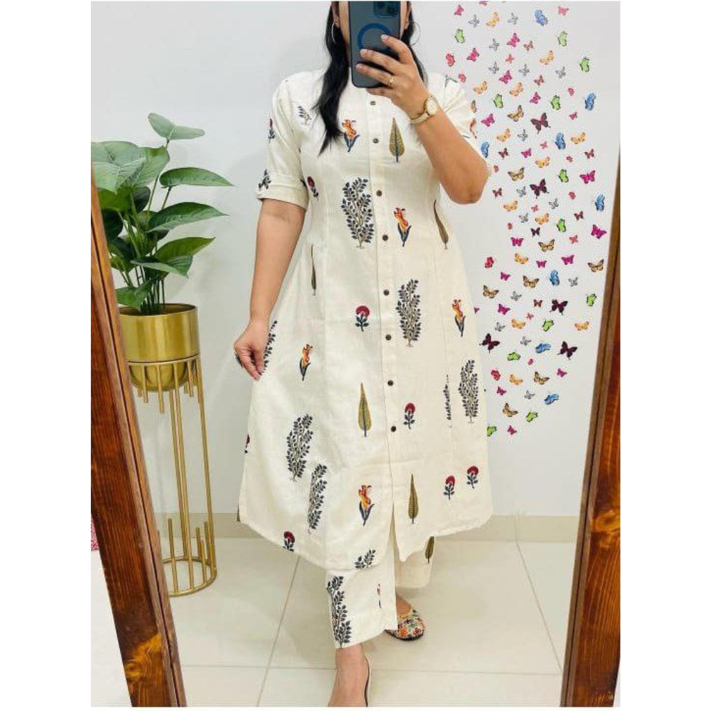 Exclusive A-Line Women’s Kurti Co-ord Set