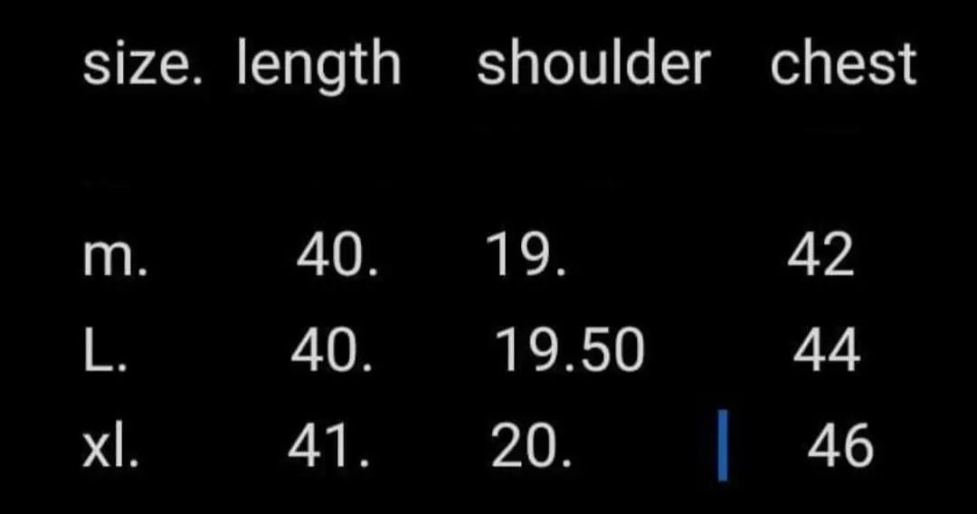 Men Kurta Size Chart mahezon