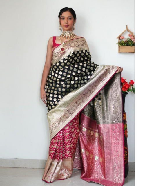 Load image into Gallery viewer, Festive 1 Minute Ready to wear Women&#39;s Saree mahezon
