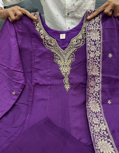 Load image into Gallery viewer, Festive Anarkali Women’s Kurti Pant Dupatta Suit mahezon
