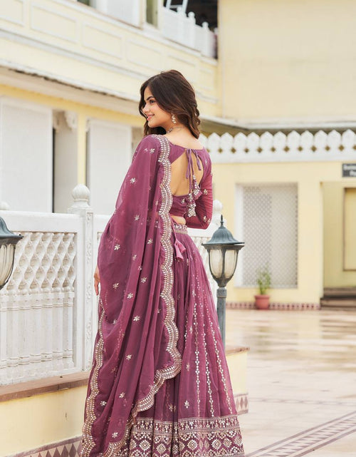 Load image into Gallery viewer, Festive Designer Ethnic Embroidery Sequence Women Lehenga Choli Dupatta mahezon
