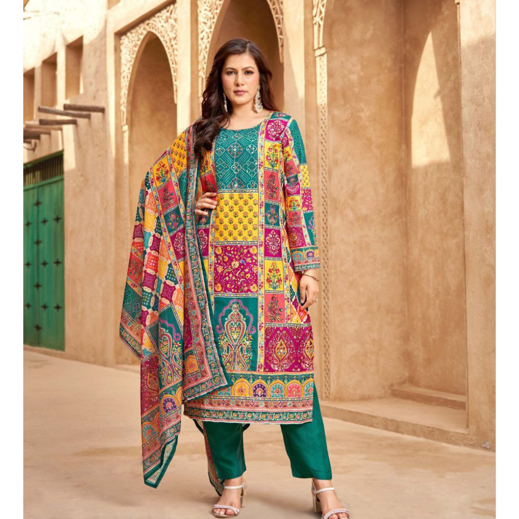 Festive Designer Women’s Kurta Pant Dupatta Suit mahezon