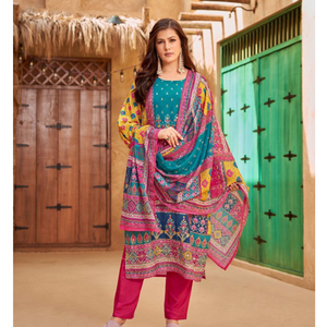 Festive Designer Women’s Kurta Pant Dupatta Suit mahezon