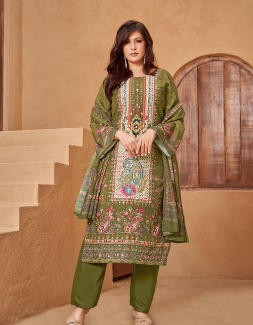 Load image into Gallery viewer, Festive Designer Women’s Kurta Pant Dupatta Suit mahezon
