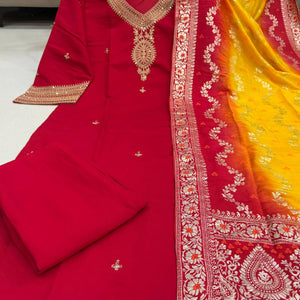 Festive Ethnic Women Kurta Pant Dupatta Set mahezon