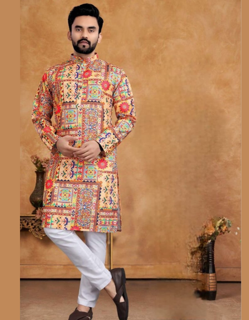Load image into Gallery viewer, Festive Indian Men Kurta Pajama Set Royal Export
