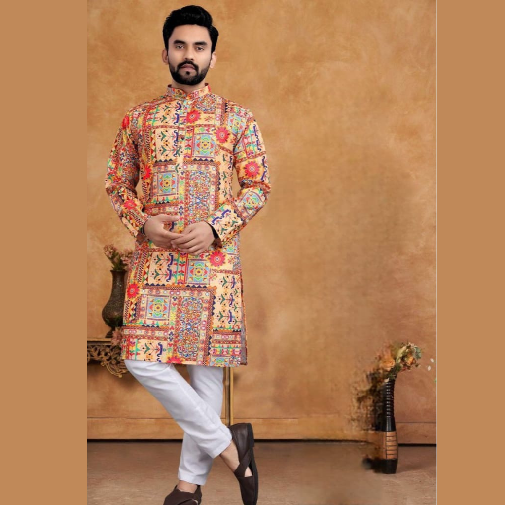 Festive Indian Men Kurta Pajama Set Royal Export