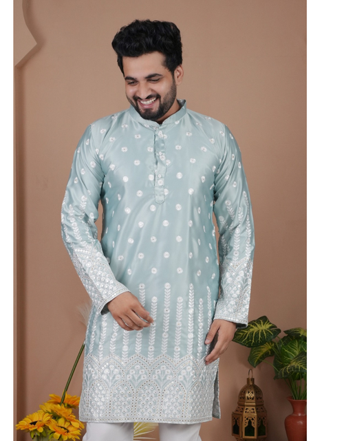 Load image into Gallery viewer, Festive Indian Stylish Men’s Kurta Pajama Set mahezon
