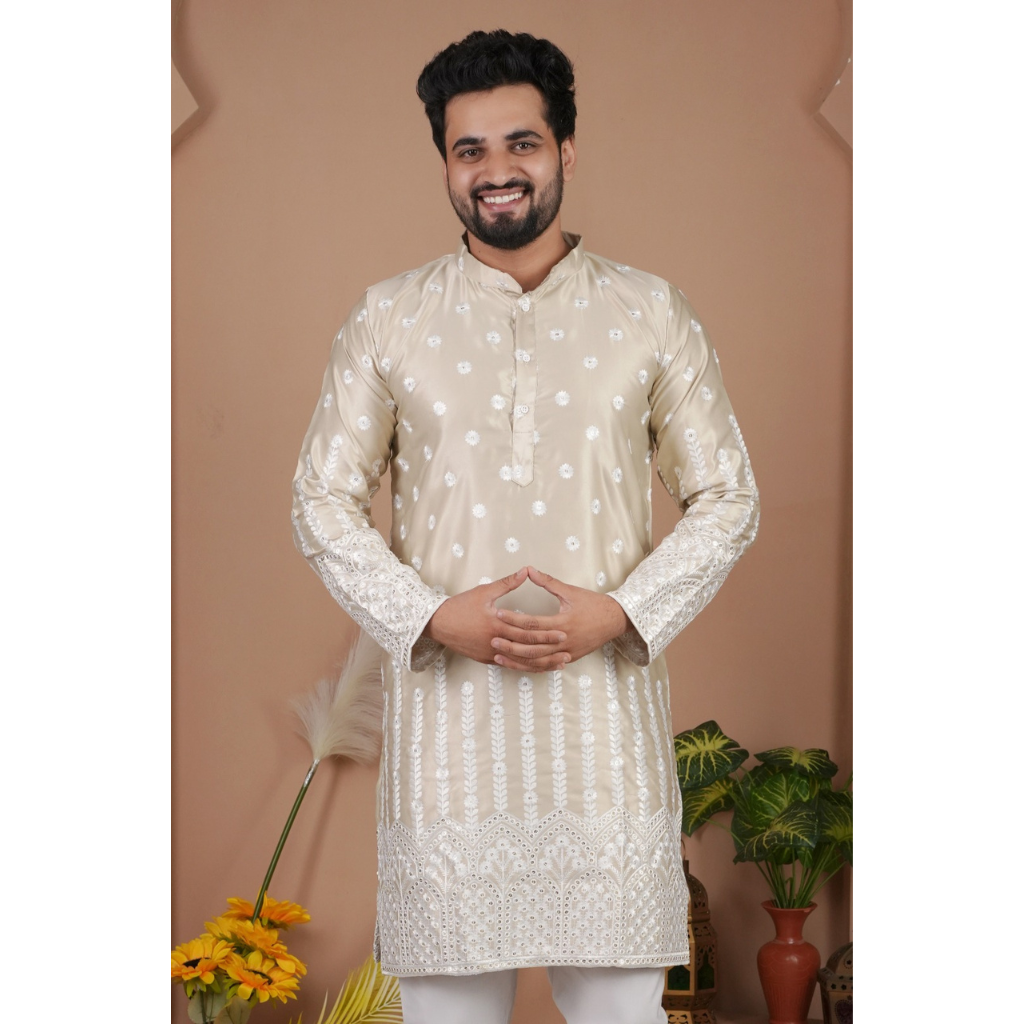 Festive Indian Stylish Men’s Kurta Pajama Set mahezon