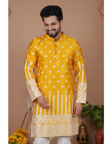 Festive Indian Stylish Men’s Kurta Pajama Set mahezon