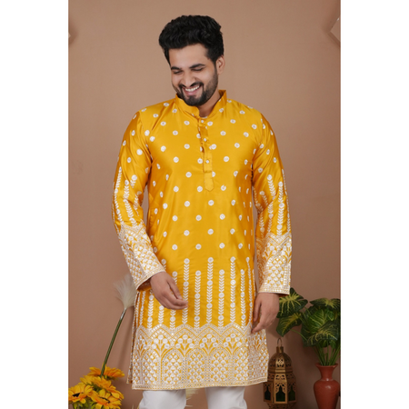 Festive Indian Stylish Men’s Kurta Pajama Set mahezon