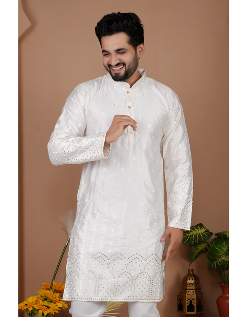 Load image into Gallery viewer, Festive Indian Stylish Men’s Kurta Pajama Set mahezon
