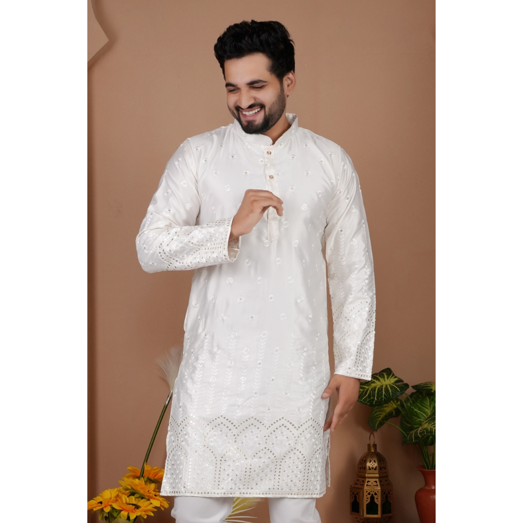 Festive Indian Stylish Men’s Kurta Pajama Set mahezon