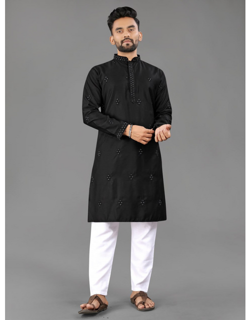 Load image into Gallery viewer, Indian Traditional Designer Cotton Men Kurta Pajama mahezon
