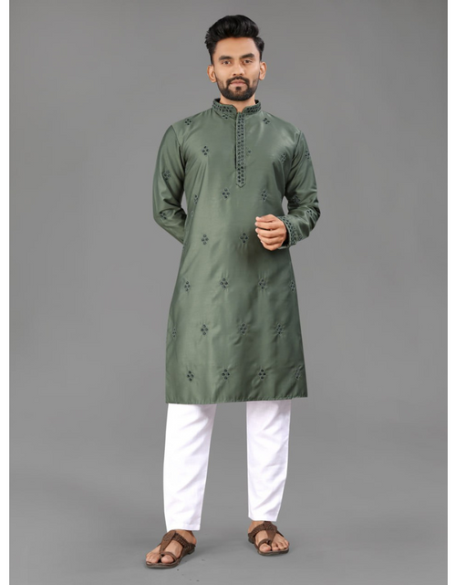 Load image into Gallery viewer, Indian Traditional Designer Cotton Men Kurta Pajama mahezon
