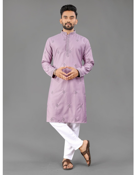 Indian Traditional Designer Cotton Men Kurta Pajama mahezon