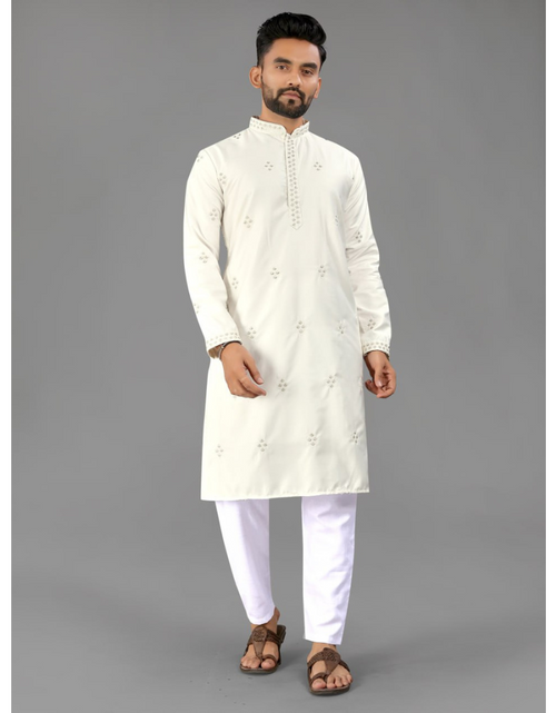 Load image into Gallery viewer, Indian Traditional Designer Cotton Men Kurta Pajama mahezon
