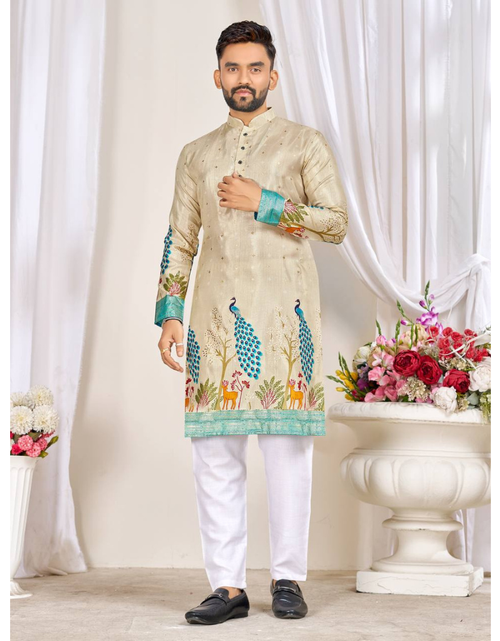 Load image into Gallery viewer, Festive Indian Traditional Men Kurta Pajama Set mahezon
