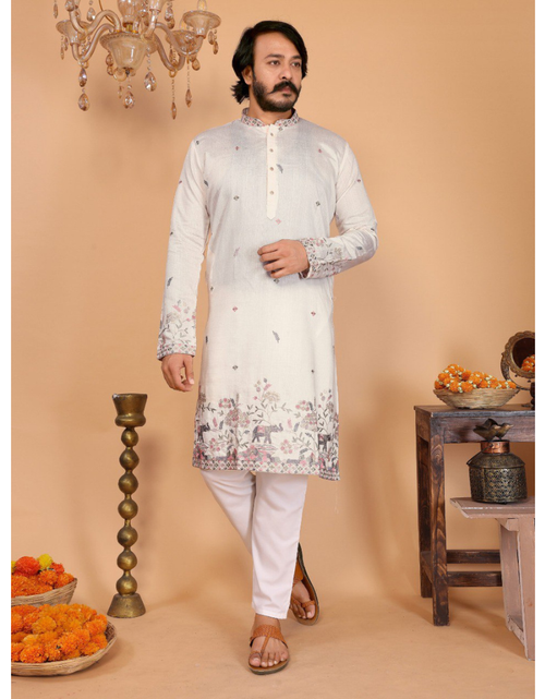 Load image into Gallery viewer, Festive Men’s Cotton Traditional Kurta Pyjama Set mahezon
