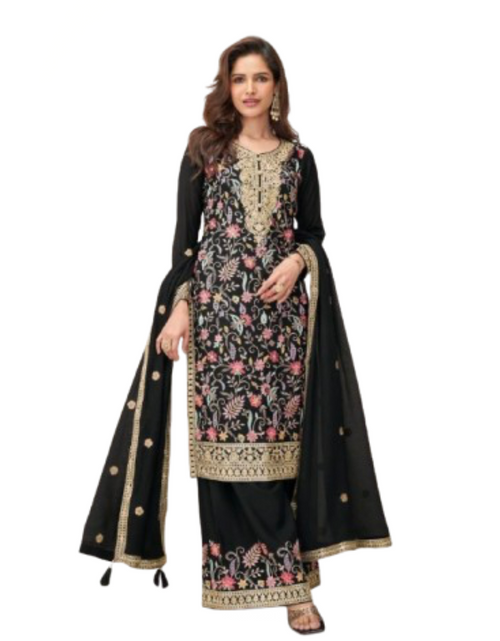 Load image into Gallery viewer, Festive Premium Women’s Top Palazzo Dupatta Set mahezon
