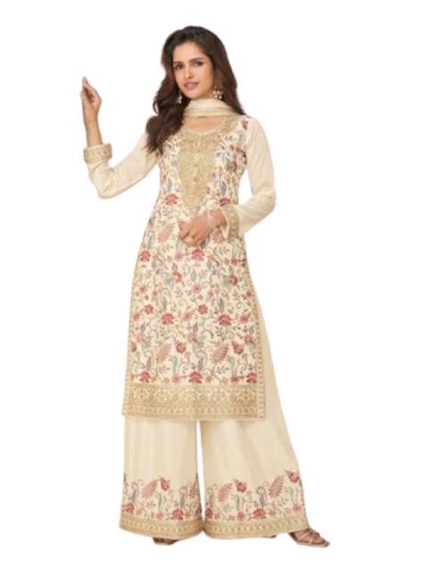 Load image into Gallery viewer, Festive Premium Women’s Top Palazzo Dupatta Set mahezon
