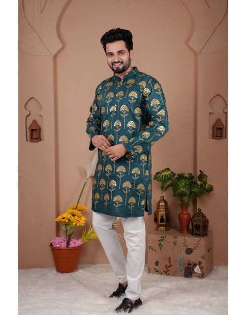 Load image into Gallery viewer, Festive Stylish Men’s Kurta Pajama Set mahezon
