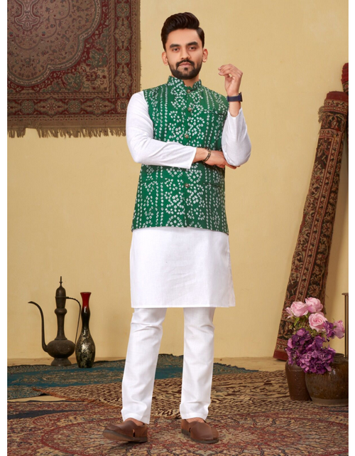 Load image into Gallery viewer, Festive Traditional Men Sleeveless Koti Jacket mahezon
